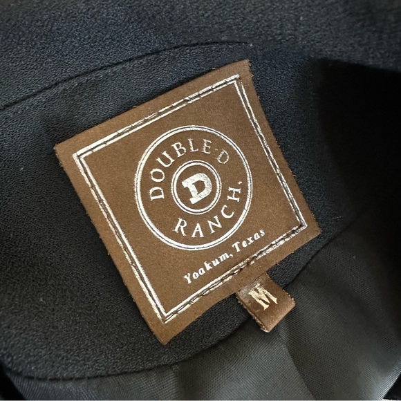 Double D Ranch Western Wear Purple Swirl Button Black Blazer Size Medium - Picture 9 of 9